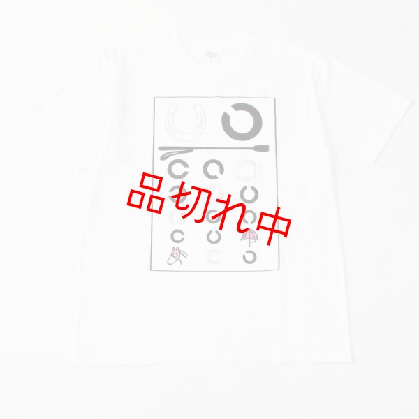 画像1: 視力検査Tシャツ馬蹄  L (1)